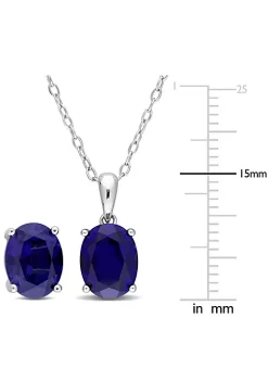 Best deal โ Lab Created 2-Piece Set of 8.85 ct. t.g.w. Created Blue Sapphire Earrings and Pendant with Chain in Sterling Silver by Belk & Co. ๐ 7 Best deal โ Lab Created 2-Piece Set of 8.85 ct. t.g.w. Created Blue Sapphire Earrings and Pendant with Chain in Sterling Silver by Belk & Co. ๐ -DealsBelk & Co. Store Belk 34962