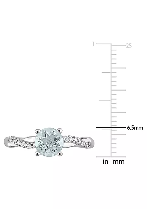 Promo 😍 1 ct. t.g.w. Aquamarine and 1/6 ct. t.w. Diamond Solitaire Ring in 14K White Gold by Belk & Co. 🎁 5 Promo 😍 1 ct. t.g.w. Aquamarine and 1/6 ct. t.w. Diamond Solitaire Ring in 14K White Gold by Belk & Co. 🎁 - Image 5