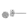 Deals ⭐ 1/2 ct. t.w. Lab Grown Diamond Cluster Earrings in 14K White Gold by Belk & Co. 😉