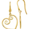 Brand new 🥰 14K Yellow Gold Heart Dangle Shepherd Hook Earrings by Belk & Co. 🤩