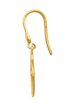 Brand new 🥰 14K Yellow Gold Heart Dangle Shepherd Hook Earrings by Belk & Co. 🤩 -DealsBelk & Co. Store Belk 35100