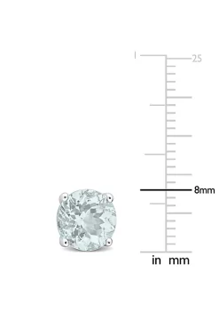 Cheap 👍 3.3 CT TGW Aquamarine Post Earrings Silver by Belk & Co. 🔔 -DealsBelk & Co. Store Belk 35105
