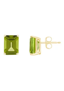 Hot Sale 🌟 14K Gold 8x6 Emerald Cut Peridot Earrings by Belk & Co. 🥰 -DealsBelk & Co. Store Belk 35112