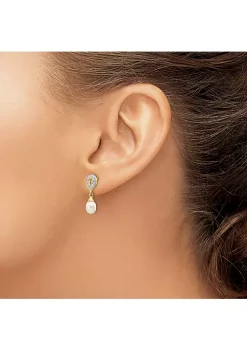 Best deal 🥰 0.01 ct. t.w. Diamond and 7x5mm White Teardrop Freshwater Cultured Pearl Dangle Earrings in 14K Yellow Gold by Belk & Co. ✨ 8 Best deal 🥰 0.01 ct. t.w. Diamond and 7x5mm White Teardrop Freshwater Cultured Pearl Dangle Earrings in 14K Yellow Gold by Belk & Co. ✨ -DealsBelk & Co. Store Belk 35131
