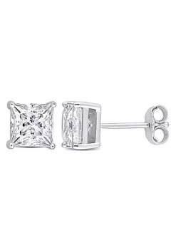 Best reviews of 👍 Lab Created 2.5 ct. t.g.w. Created Moissanite Stud Earrings in Sterling Silver by Belk & Co. 👏