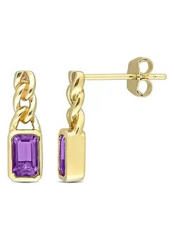 Budget 🧨 2/5 ct. t.g.w. Amethyst Link Earrings in 10K Yellow Gold by Belk & Co. ⭐ 9 Budget 🧨 2/5 ct. t.g.w. Amethyst Link Earrings in 10K Yellow Gold by Belk & Co. ⭐ -DealsBelk & Co. Store Belk 35153