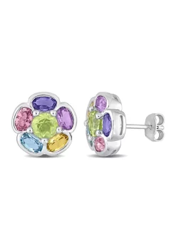 Cheap ๐ 3.70 ct. t.g.w. Multi-Gem Floral Stud Earrings in Sterling Silver by Belk & Co. ๐ 9 Cheap ๐ 3.70 ct. t.g.w. Multi-Gem Floral Stud Earrings in Sterling Silver by Belk & Co. ๐ -DealsBelk & Co. Store Belk 35163