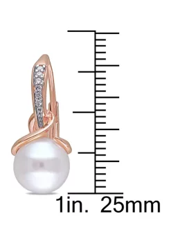 Best Sale ๐ 8 MM White Cultured Freshwater Pearl and Diamond Leverback Twist Earrings in Rose Plated Sterling Silver by Belk & Co. ๐ 7 Best Sale ๐ 8 MM White Cultured Freshwater Pearl and Diamond Leverback Twist Earrings in Rose Plated Sterling Silver by Belk & Co. ๐ -DealsBelk & Co. Store Belk 35168