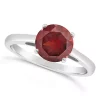 Best reviews of 💯 Sterling Silver 8mm Round Garnet Solitaire Ring by Belk & Co. 🛒