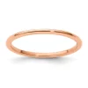 Best reviews of ✔️ 10K Gold 1.2mm Half Round Stackable Band by Belk & Co. ⭐