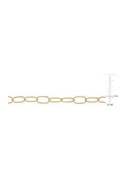 Best reviews of ✨ 18k Yellow Gold Plated Sterling Silver Twisted Rolo Chain Bracelet, 7.5" by Belk & Co. 😀 -DealsBelk & Co. Store Belk 35208