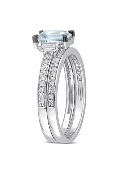 Budget โค๏ธ 4/5 ct. t.g.w. Light Blue Sapphire and 3/8 ct. t.w. Diamond Bridal Set Ring in 14K White Gold by Belk & Co. ๐ 8 Budget โค๏ธ 4/5 ct. t.g.w. Light Blue Sapphire and 3/8 ct. t.w. Diamond Bridal Set Ring in 14K White Gold by Belk & Co. ๐ -DealsBelk & Co. Store Belk 35221