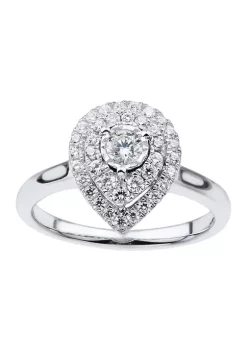 Promo ๐ฅฐ 1/2 ct. t.w. Diamond Engagement Ring in 10K White Gold by Belk & Co. ๐คฉ
