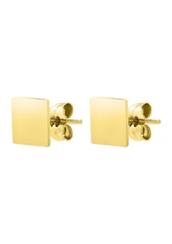 Discount 🎉 14KY Square Post Earring by Belk & Co. 👍 -DealsBelk & Co. Store Belk 3525