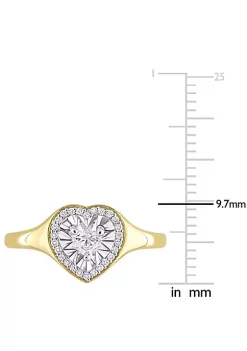 Cheap โ๏ธ 1/4 ct. t.w. Heart & Round Shape Diamond Halo Engagement Ring in 14K Yellow Gold by Belk & Co. ๐ 7 Cheap โ๏ธ 1/4 ct. t.w. Heart & Round Shape Diamond Halo Engagement Ring in 14K Yellow Gold by Belk & Co. ๐ -DealsBelk & Co. Store Belk 35259