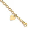Top 10 ✨ 14K Yellow Gold Link with Heart Charm Bracelet by Belk & Co. ✨