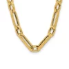Best deal ⭐ 14K Yellow Gold Polished and Textured Fancy Link Necklace by Belk & Co. ❤️