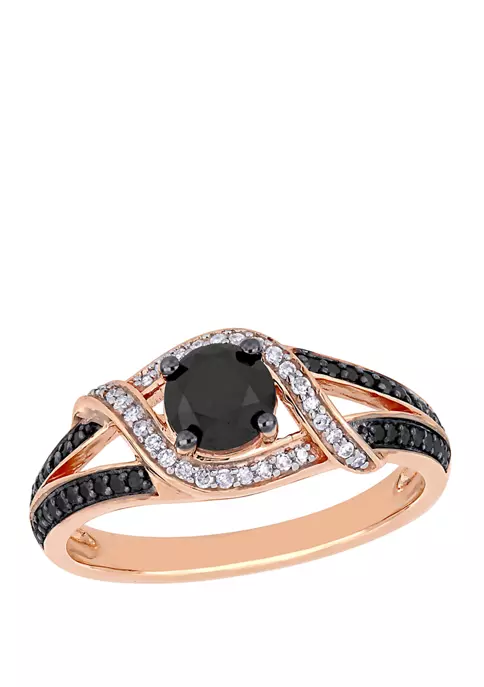 Coupon โ 1 ct. t.w. Black and White Diamond Split Shank Engagement Ring in 10K Rose Gold by Belk & Co. ๐ 1 Coupon โ 1 ct. t.w. Black and White Diamond Split Shank Engagement Ring in 10K Rose Gold by Belk & Co. ๐