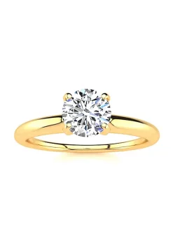 Outlet 😍 Lab Created 3/4 Carat Lab Grown Diamond Solitaire Ring In 14K Yellow Gold by Belk & Co. 😍