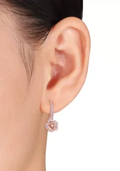 Wholesale 😍 1/5 ct. t.w. Diamond Floral Earrings in 10K Rose Gold by Belk & Co. 😉 -DealsBelk & Co. Store Belk 35329
