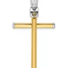 Best reviews of 👏 14K Two-tone Polished Cross Pendant by Belk & Co. 😍