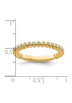 Discount ✨ 0.045 ct. t.w. Diamonds Stackable Expressions Ring in 14K Gold by Belk & Co. 🌟 -DealsBelk & Co. Store Belk 35355