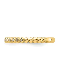 Discount ✨ 0.045 ct. t.w. Diamonds Stackable Expressions Ring in 14K Gold by Belk & Co. 🌟 -DealsBelk & Co. Store Belk 35356