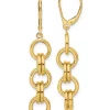 Hot Sale 🎉 14K Yellow Gold Polished Circle Links Dangle Earrings by Belk & Co. ⭐