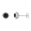 Top 10 🧨 1 ct. t.w. Black Onyx and 1/5 ct. t.w. White Topaz Earrings in Sterling Silver by Belk & Co. 🧨