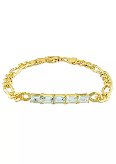 Coupon ๐ 2.75 CT TGW Aquamarine Birthstone Link Bracelet in Yellow Plated Sterling Silver by Belk & Co. ๐งจ 1 Coupon ๐ 2.75 CT TGW Aquamarine Birthstone Link Bracelet in Yellow Plated Sterling Silver by Belk & Co. ๐งจ