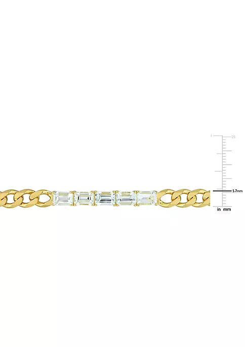 Coupon ๐ 2.75 CT TGW Aquamarine Birthstone Link Bracelet in Yellow Plated Sterling Silver by Belk & Co. ๐งจ 3 Coupon ๐ 2.75 CT TGW Aquamarine Birthstone Link Bracelet in Yellow Plated Sterling Silver by Belk & Co. ๐งจ - Image 3