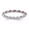 Wholesale 😉 3/8 ct. t.w. Rhodolite Garnet Stackable Expressions Ring in Sterling Silver by Belk & Co. ❤️