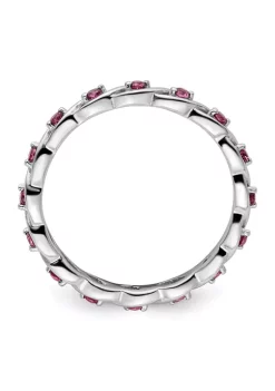 Wholesale 😉 3/8 ct. t.w. Rhodolite Garnet Stackable Expressions Ring in Sterling Silver by Belk & Co. ❤️ -DealsBelk & Co. Store Belk 35478