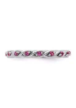 Wholesale 😉 3/8 ct. t.w. Rhodolite Garnet Stackable Expressions Ring in Sterling Silver by Belk & Co. ❤️ -DealsBelk & Co. Store Belk 35479