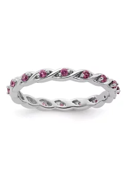 Wholesale 😉 3/8 ct. t.w. Rhodolite Garnet Stackable Expressions Ring in Sterling Silver by Belk & Co. ❤️ -DealsBelk & Co. Store Belk 35481