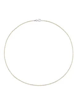 Best deal 🧨 Beaded Chain Necklace in 18k Yellow Gold Plated Sterling Silver by Belk & Co. 🎁 -DealsBelk & Co. Store Belk 35490
