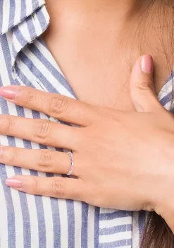 Best Sale 🌟 Sterling Silver Stackable Expressions Pink Enamel Heart Ring by Belk & Co. 🔥 -DealsBelk & Co. Store Belk 35502