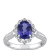 Buy 👏 1.8 ct. t.w. Tanzanite and 1/6 ct. t.w. Diamond Art Deco Design Ring in 14k White Gold by Belk & Co. 🌟