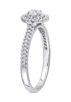 Discount โ๏ธ 3/8 ct. t.w. Diamond Halo Engagement Ring in 10k White Gold by Belk & Co. ๐ 8 Discount โ๏ธ 3/8 ct. t.w. Diamond Halo Engagement Ring in 10k White Gold by Belk & Co. ๐ -DealsBelk & Co. Store Belk 35541