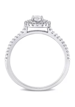 Discount โ๏ธ 3/8 ct. t.w. Diamond Halo Engagement Ring in 10k White Gold by Belk & Co. ๐ 10 Discount โ๏ธ 3/8 ct. t.w. Diamond Halo Engagement Ring in 10k White Gold by Belk & Co. ๐ -DealsBelk & Co. Store Belk 35543
