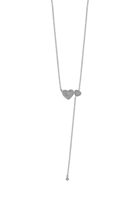 Best deal โ 1/4 ct. t.w. Two Hearts 18 Inch Necklace in 14K White Gold by Belk & Co. ๐ 2 Best deal โ 1/4 ct. t.w. Two Hearts 18 Inch Necklace in 14K White Gold by Belk & Co. ๐ - Image 2