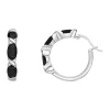 Deals 😉 3.3 ct. t.w. Black Onyx Hoop Earrings in Sterling Silver by Belk & Co. 🔔