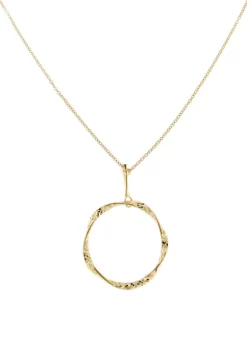 Cheapest 😉 20 Millimeter Twist Tube with Bar Topper Rolo Chain Necklace in 10K Yellow Gold by Belk & Co. 😍 -DealsBelk & Co. Store Belk 35621