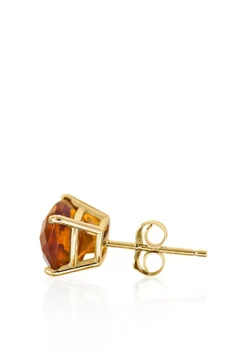 Discount 😀 14k Yellow Gold 6mm Citrine Stud Earrings by Belk & Co. ✔️ -DealsBelk & Co. Store Belk 3568