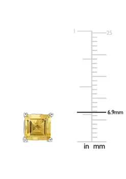 Cheap 🛒 2.1 CT TGW Square Citrine Earrings in Sterling Silver by Belk & Co. 🥰 -DealsBelk & Co. Store Belk 3571
