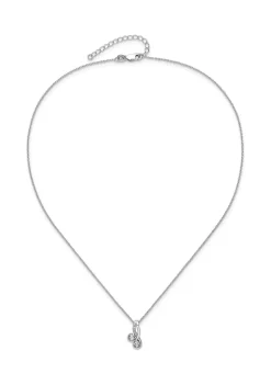 Wholesale 😍 5/8 ct. t.w. Green Quartz and White Topaz Pendant with 18 Inch Cable Chain in Rhodium Plated Sterling Silver by Belk & Co. 😀