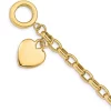 Flash Sale ✔️ 14K Yellow Gold Heart Charm Bracelet by Belk & Co. 🌟