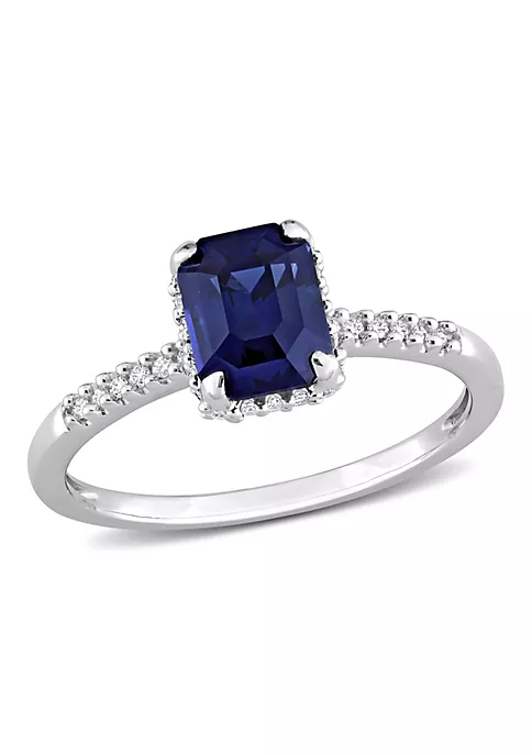 Top 10 โ 1.76 ct. t.g.w. Blue Sapphire and 1/7 ct. t.w. Diamond Solitaire Ring in 14K White Gold by Belk & Co. ๐ 1 Top 10 โ 1.76 ct. t.g.w. Blue Sapphire and 1/7 ct. t.w. Diamond Solitaire Ring in 14K White Gold by Belk & Co. ๐