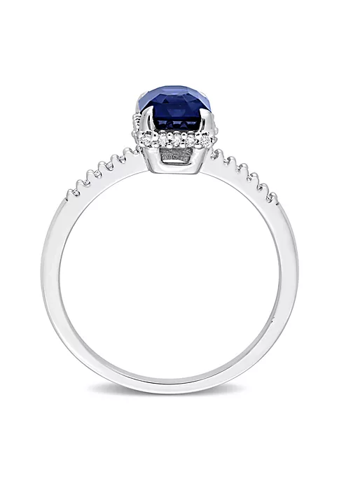 Top 10 โ 1.76 ct. t.g.w. Blue Sapphire and 1/7 ct. t.w. Diamond Solitaire Ring in 14K White Gold by Belk & Co. ๐ 4 Top 10 โ 1.76 ct. t.g.w. Blue Sapphire and 1/7 ct. t.w. Diamond Solitaire Ring in 14K White Gold by Belk & Co. ๐ - Image 4