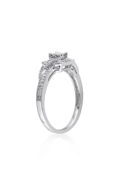 Best Sale 🧨 1 ct. t.g.w. London Blue Topaz and Diamond Accent Necklace in 10K White Gold by Belk & Co. 🛒 -DealsBelk & Co. Store Belk 35765